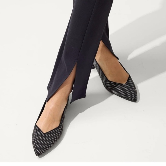 ROTHY'S first heel with our iconic Point II black flats size W6 - Picture 16 of 16